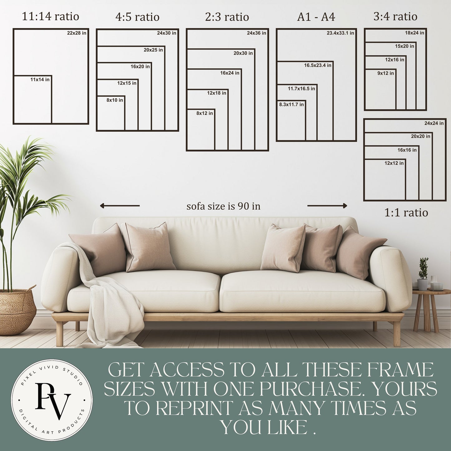 Baby hippo Printable Wall Art, Nursery Wall Art, Animal designs, Printable Decor, Large Photo Poster, Square format, Digital Download