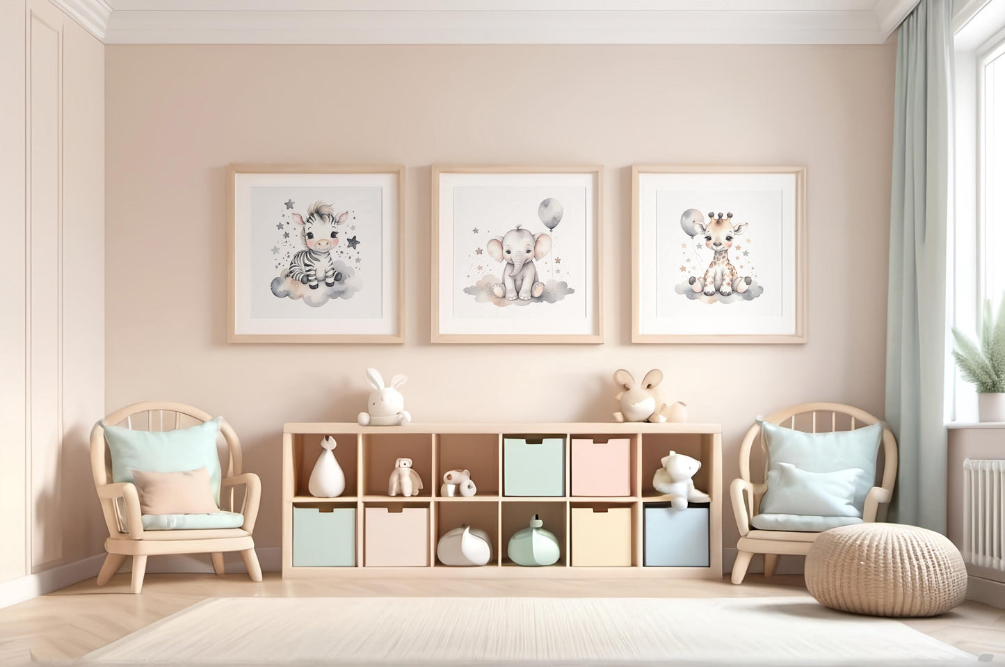 Baby zebra Printable Wall Art, Nursery Wall Art, Animal designs, Printable Decor, Large Photo Poster, Square format, Digital Download